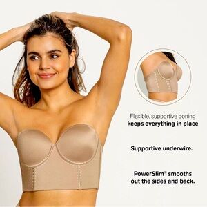 NWT Leonisa Strapless Contouring Bustier Bras Sz 40C